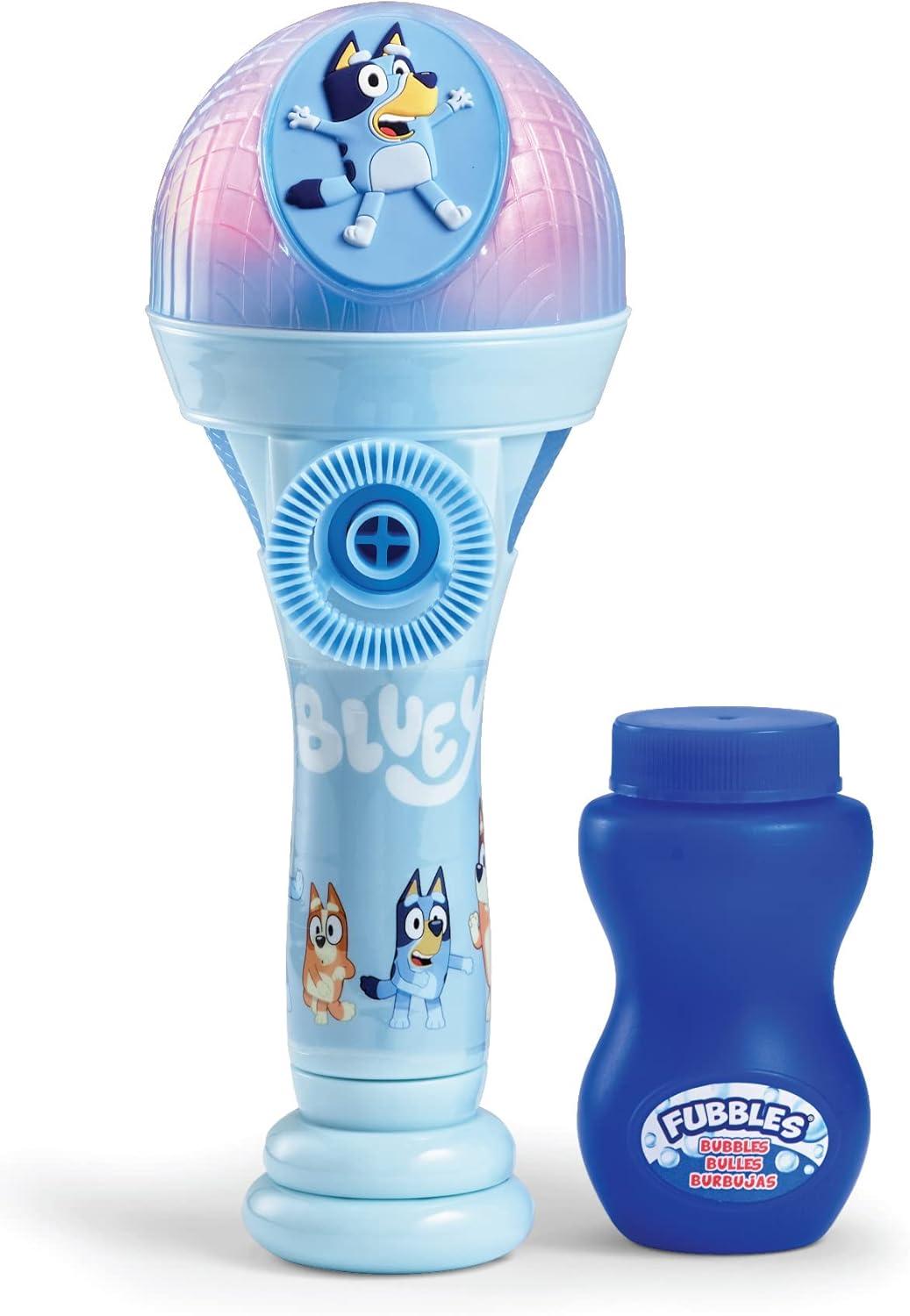 imageBLUEY Dance Mode Bubble Machine and Toy Microphone Bluey Toy for Baby Toddlers and Kids Includes Bubble SolutionOne Size