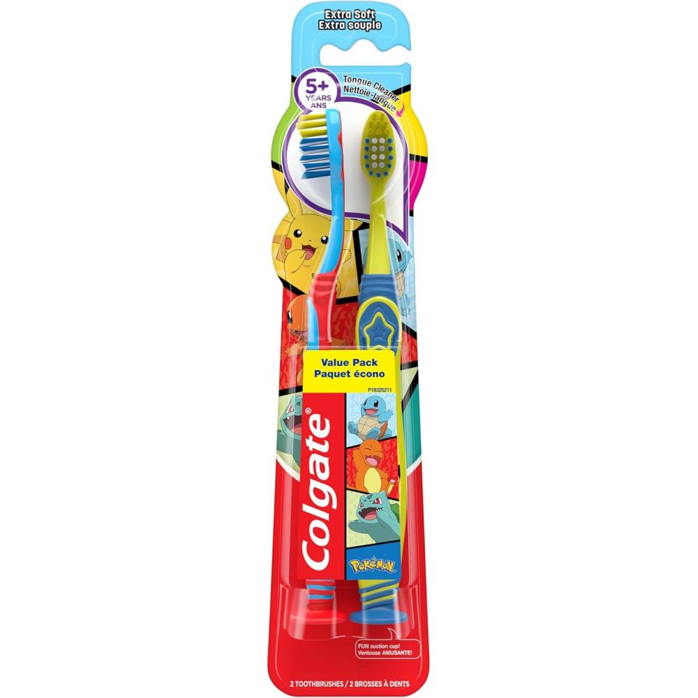 imageColgate Bluey Extra Soft Toothbrush for Kids Kids Toothbrush Pack with Built in Suction Cup Toothbrush Holder Designed for Children Ages 2 and Up Extra Soft Bristles 2 Pack1 Count Pack of 1