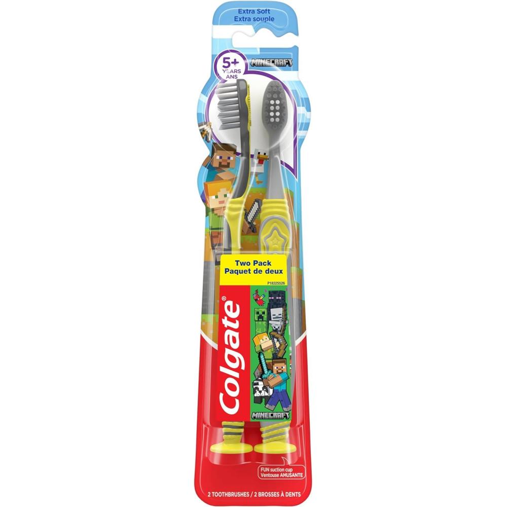 imageColgate Bluey Extra Soft Toothbrush for Kids Kids Toothbrush Pack with Built in Suction Cup Toothbrush Holder Designed for Children Ages 2 and Up Extra Soft Bristles 2 Pack1 Count Pack of 2