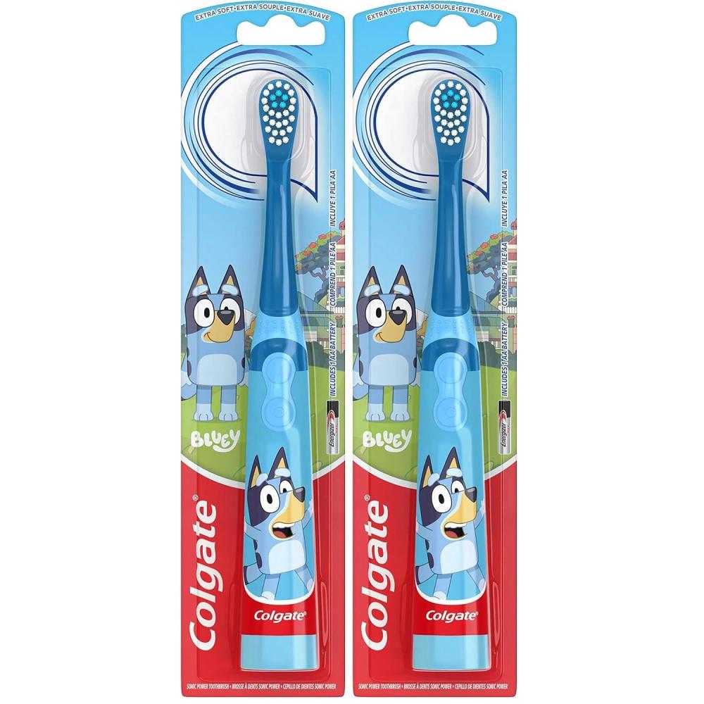 imageColgate Kids Bluey Battery Powered Toothbrush and Toothpaste Bundle1 Count Pack of 2