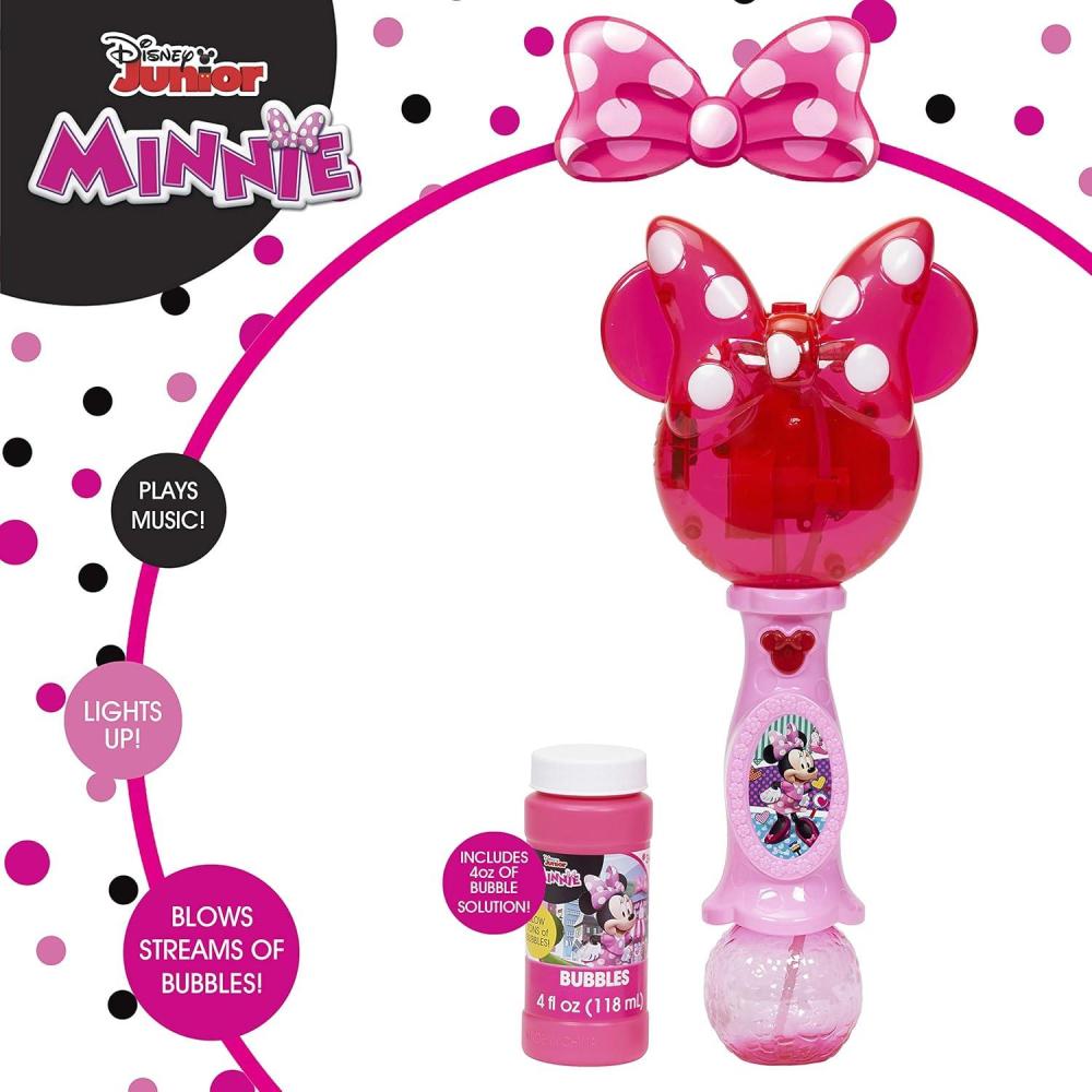 imageLittle Kids BLUEY Light and Sound Musical Bubble Wand Includes Bubble SolutionMinnie Mouse