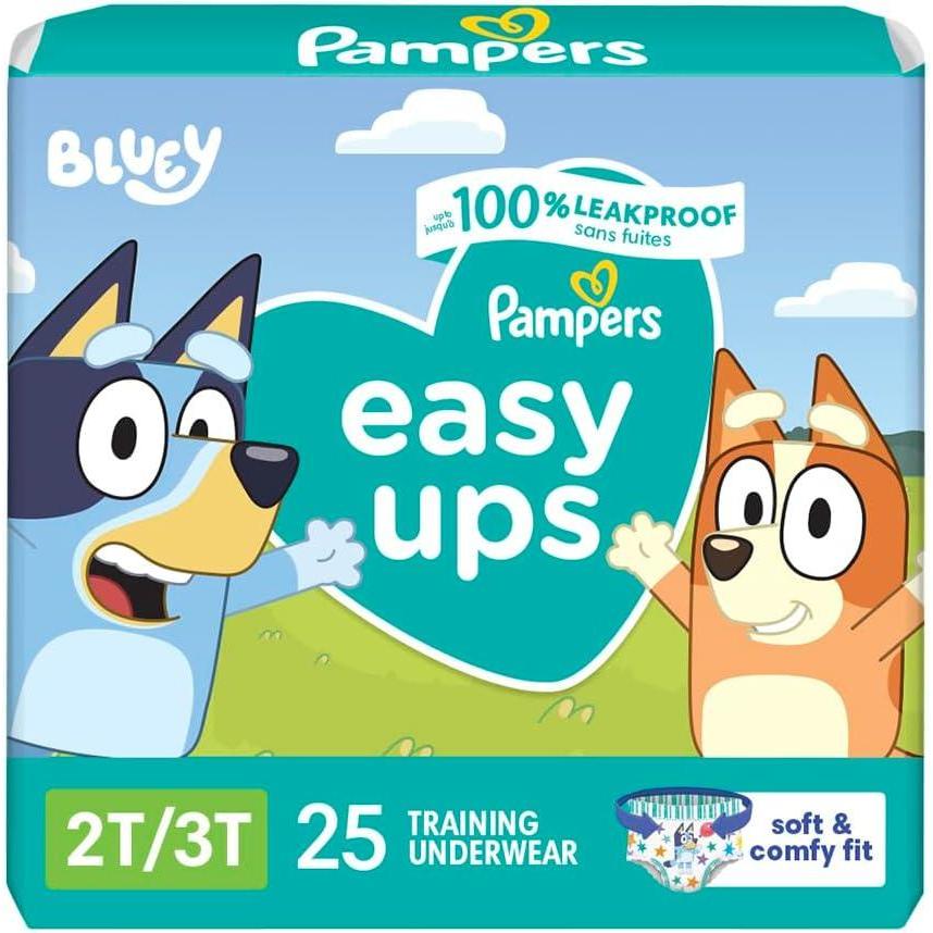 imagePampers Training Pants Easy Ups Boys ampamp Girls Bluey Size 6T7T 40 Count Childrens Potty Underwear2T3T