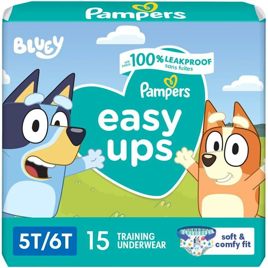 imagePampers Training Pants Easy Ups Boys ampamp Girls Bluey Size 6T7T 40 Count Childrens Potty Underwear5T6T