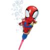 BLUEY Ballooble Bubble Machine Amazon Exclusive Huge Inflatable Bubble Machine for Kids Includes a Stand and Bonus 40oz of Bubble Solution 2 in 1 Play Pattern for Maximum Bubble Toy Fun(Spider-man)