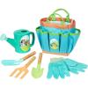 BLUEY Gardening Set | Quality Garden Tool Kit for Kids and Toddlers | Includes Watering Can, Gloves, Two Shovels, Rake and Tote Bag