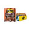 BUSH’S BEST 15.8 oz Canned Bluey Original Baked Beans, Source of Plant Based Protein and Fiber, Low Fat, Gluten Free, (Bluey), (Pack of 12)(Country Style)