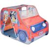 Bluey Heeler 4WD Pop-Up Tent for Kids, Easy Storage Pop Up Play Tent with Door, Windscreen, & Peep Window, Outdoor Toddler Playhouse for Ages 2+(Heeler 4WD Pop Up Play Tent)
