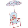 Idea Nuova Bluey Kids Outdoor Folding Beach Chair with Umbrella,Portable Camp Chair for Ages 3+, Lightweight & Compact for Beach, Camping, and Backyard(Spidey and His Amazing Friends)