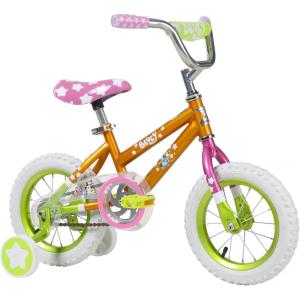 Bluey 12 Inch Kids Bike by Dynacraft for Boys and Girls with Training Wheels, Coaster Brake, Sturdy Frame, Easy Assembly, Fun Bluey Design, Beginner Toddler Bicycle(Pink)