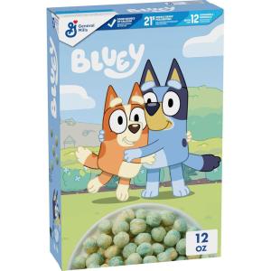 Bluey Cereal, Crispy Corn Cereal Puffs, Made with Whole Grain, Family Size, 18 oz(12 Ounce (Pack of 1))