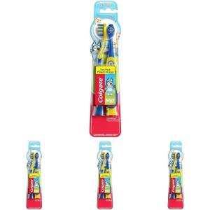 Colgate Bluey Extra Soft Toothbrush for Kids, Kids Toothbrush Pack with Built in Suction Cup Toothbrush Holder, Designed for Children Ages 2 and Up, Extra Soft Bristles, 2 Pack(2 Count (Pack of 4))