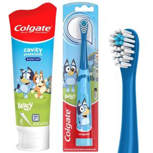 Colgate Kids Bluey Battery Powered Toothbrush and Toothpaste Bundle(Bundle)
