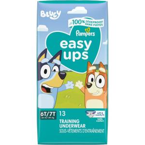 Pampers Training Pants – Easy Ups Boys & Girls Bluey – Size 6T-7T, 40 Count, Children’s Potty Underwear(6T-7T)