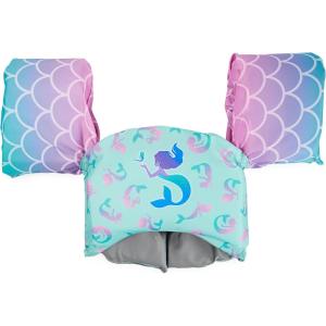 SwimWays Swim Trainer, US Coast Guard Approved Life Vest Kids Swim Vest(Mermaid)