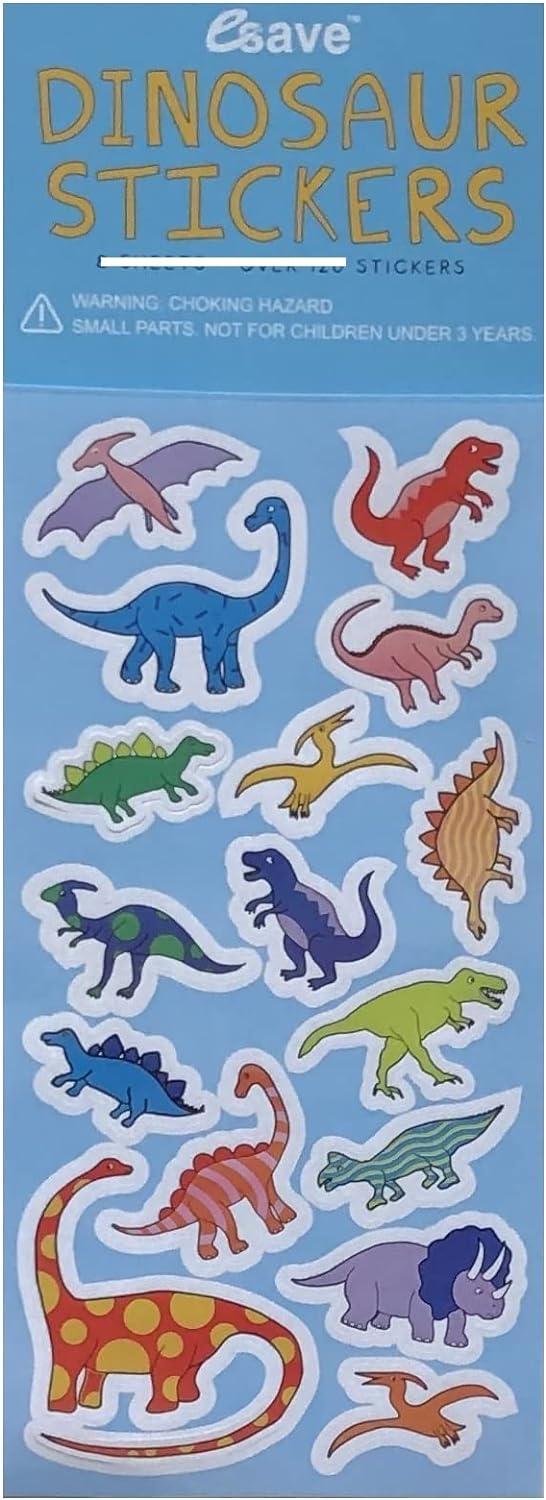 imageBluey Birthday Party Supplies Bundle includes 8 Plastic Loot Bags 8 Sticker Sheets 8 Paper Finger Puppets 1 Dinosaur Sticker Sheet