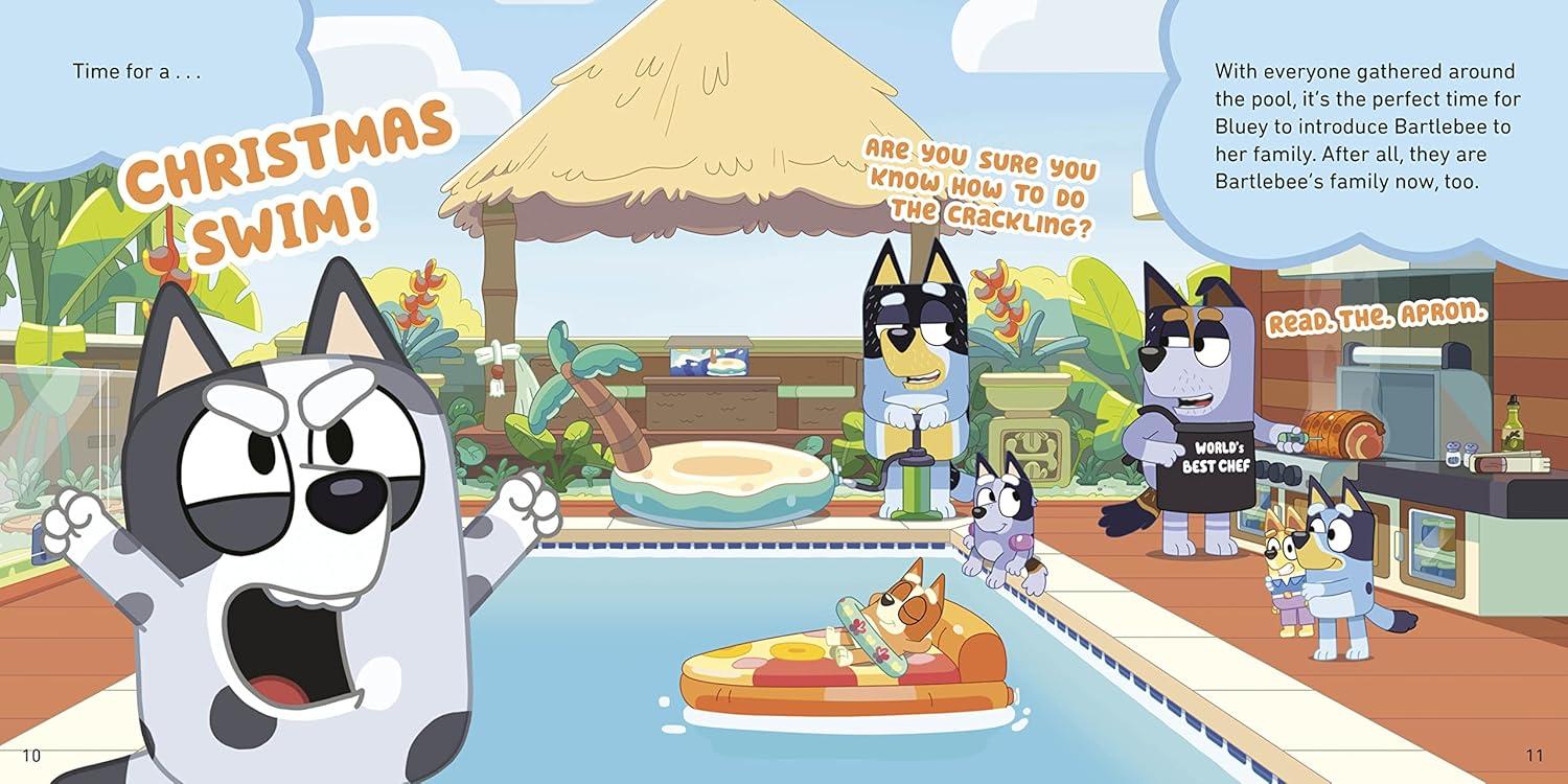 imageBluey Christmas Swim