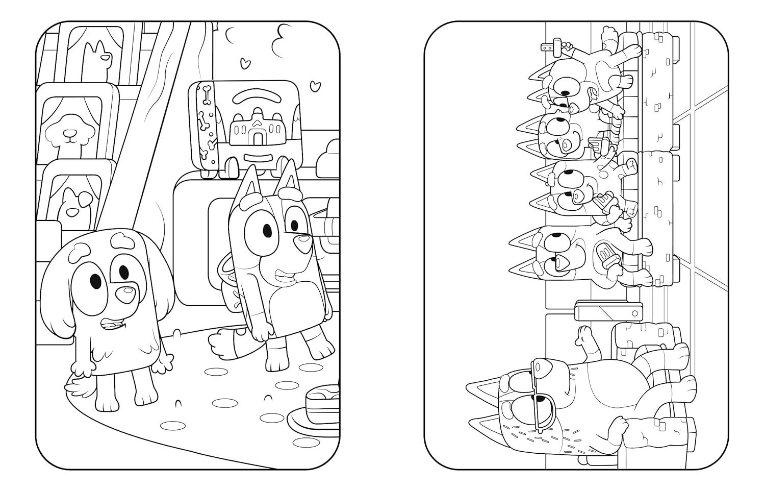 imageBluey Fun and Games A Coloring Book