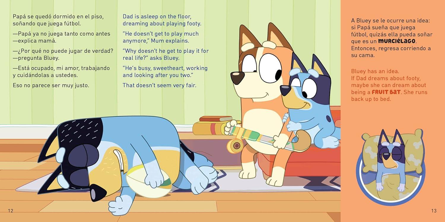 imageBluey Good Night Fruit BatBuenas noches murcilago Un libro bilinge