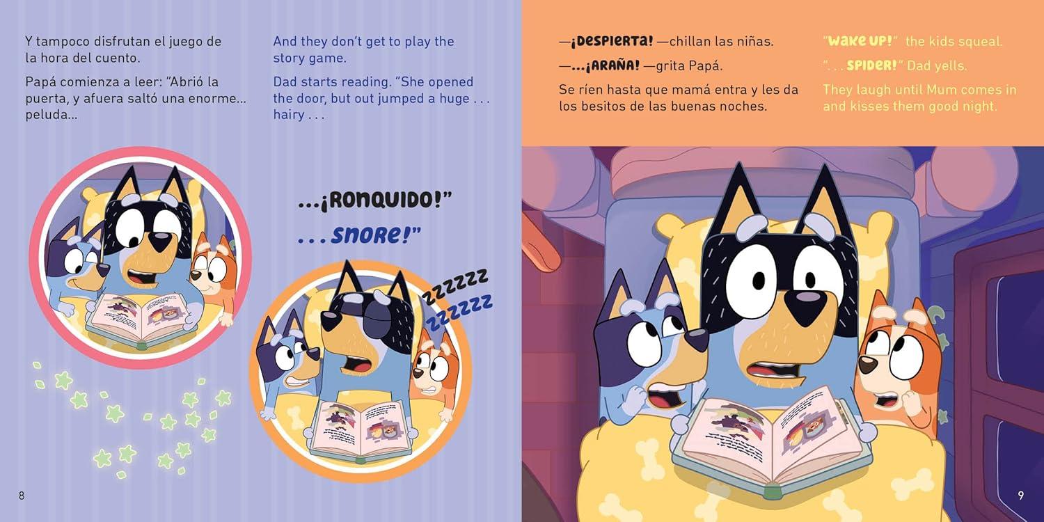 imageBluey Good Night Fruit BatBuenas noches murcilago Un libro bilinge