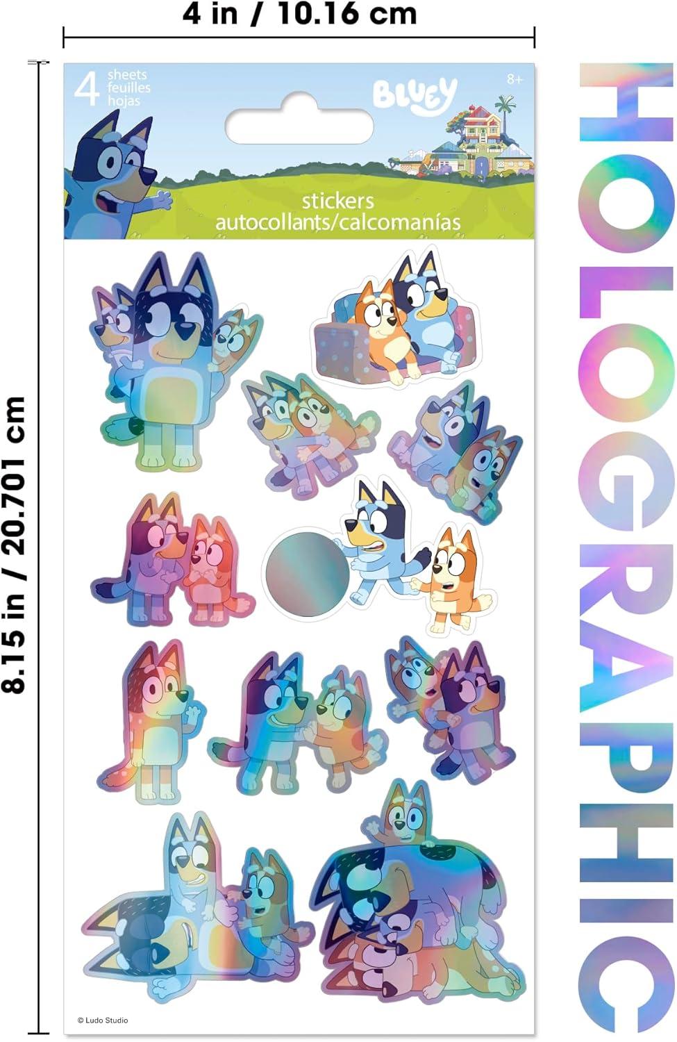 imageBluey Holographic Stickers Pack
