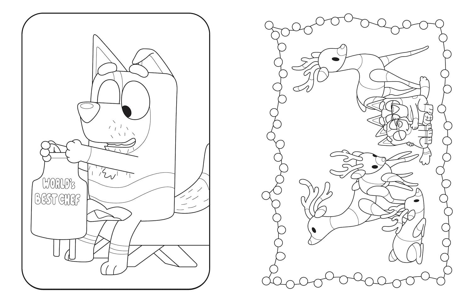 imageBluey Merry Christmas A Coloring Book