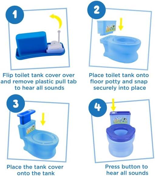 imageBluey Playtime Floor Potty Trainer wSoundClassic
