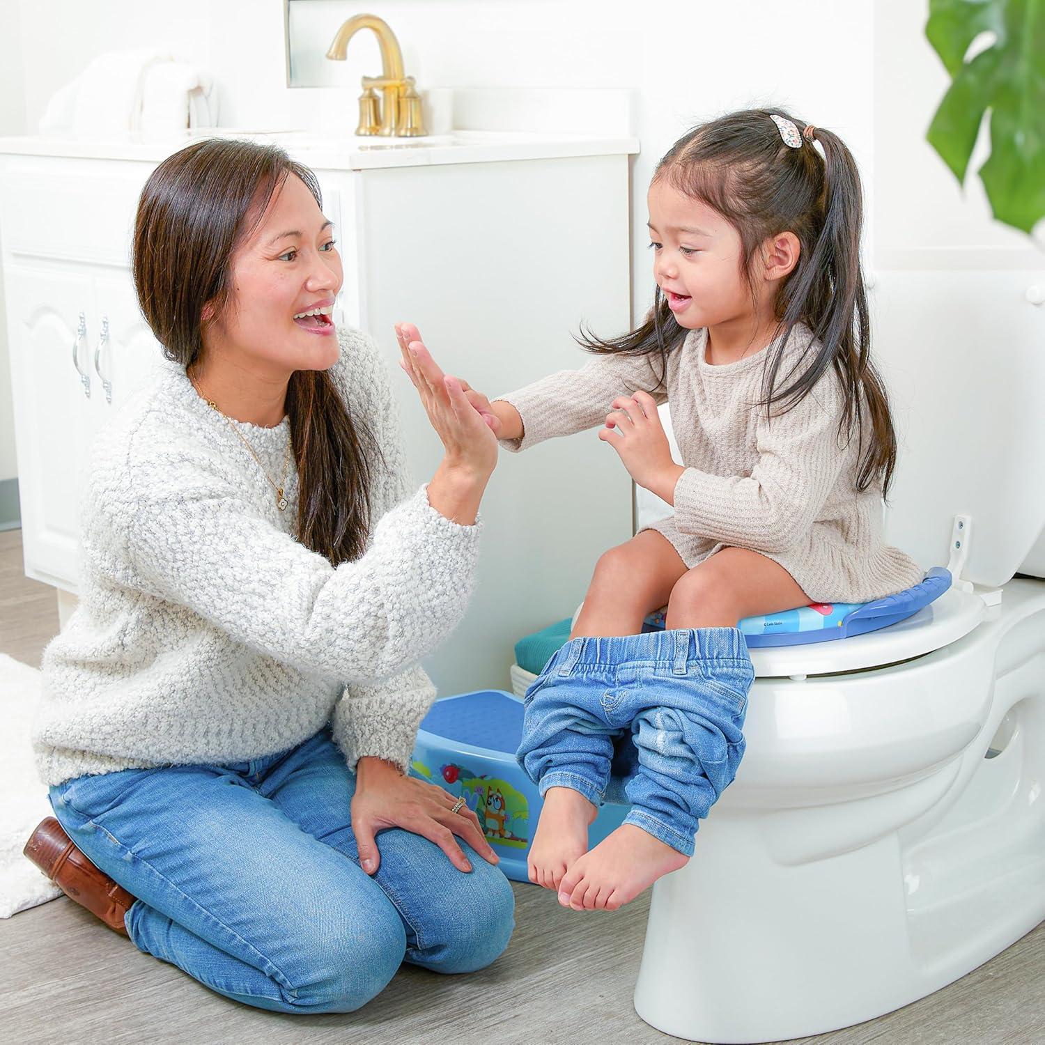 imageBluey Soft Potty Seat Potty Training Toilet Seat Soft Cushion Baby Potty Training Safe Easy to Clean135 inches