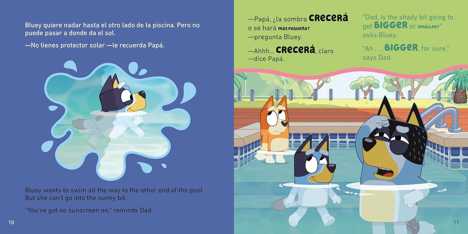 imageBluey The PoolLa piscina Bilingual EnglishSpanish Edition