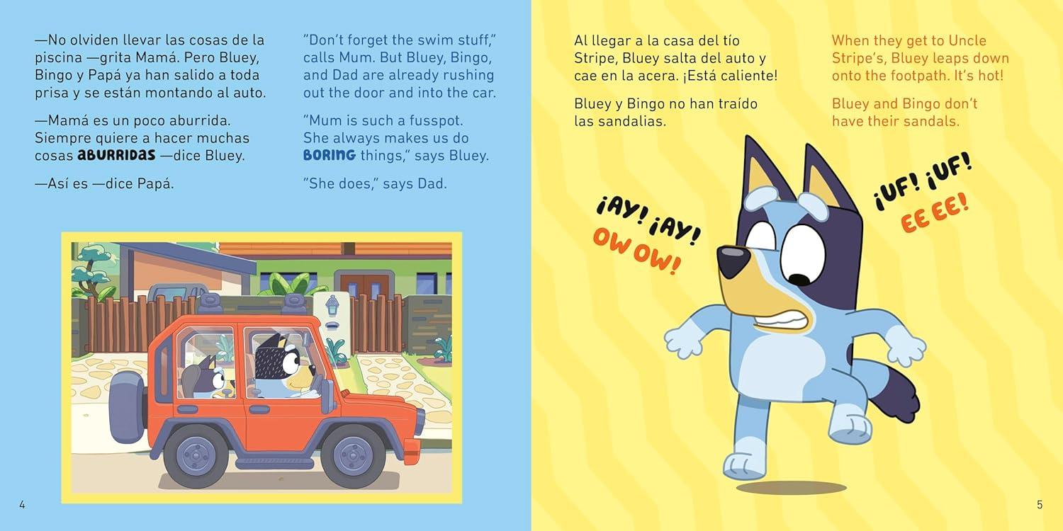 imageBluey The PoolLa piscina Bilingual EnglishSpanish Edition