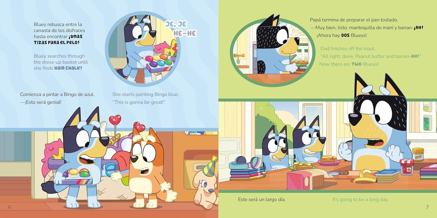 imageMini Bluey Bilingual EnglishSpanish Edition Un libro bilinge