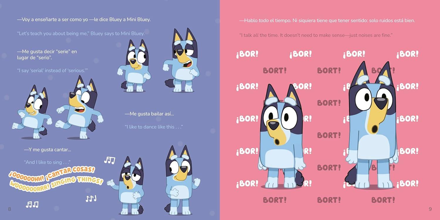 imageMini Bluey Bilingual EnglishSpanish Edition Un libro bilinge