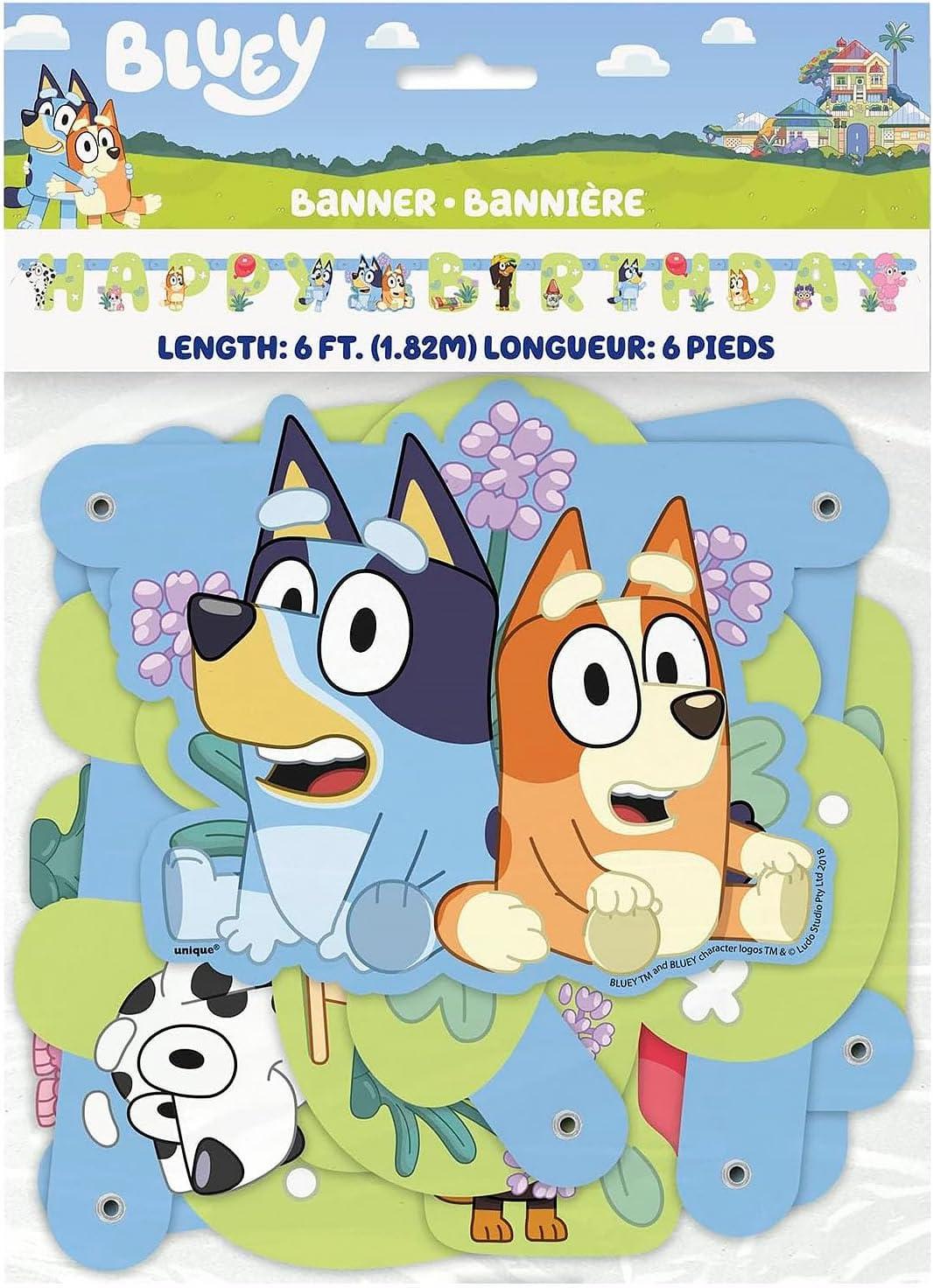 imageMulticolor Paper Jointed Banner Pack of 1 6 ft Adorable Bluey Design Perfect Decoration For Birthday Parties Themed Events ampamp Celebrations