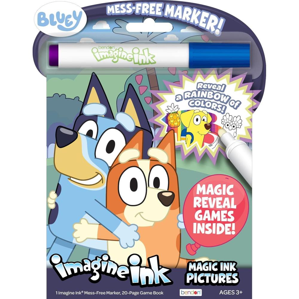 imageBendon Inc Bluey Imagine Ink Coloring Book with 1 Mess Free Marker 16 Pages 54441