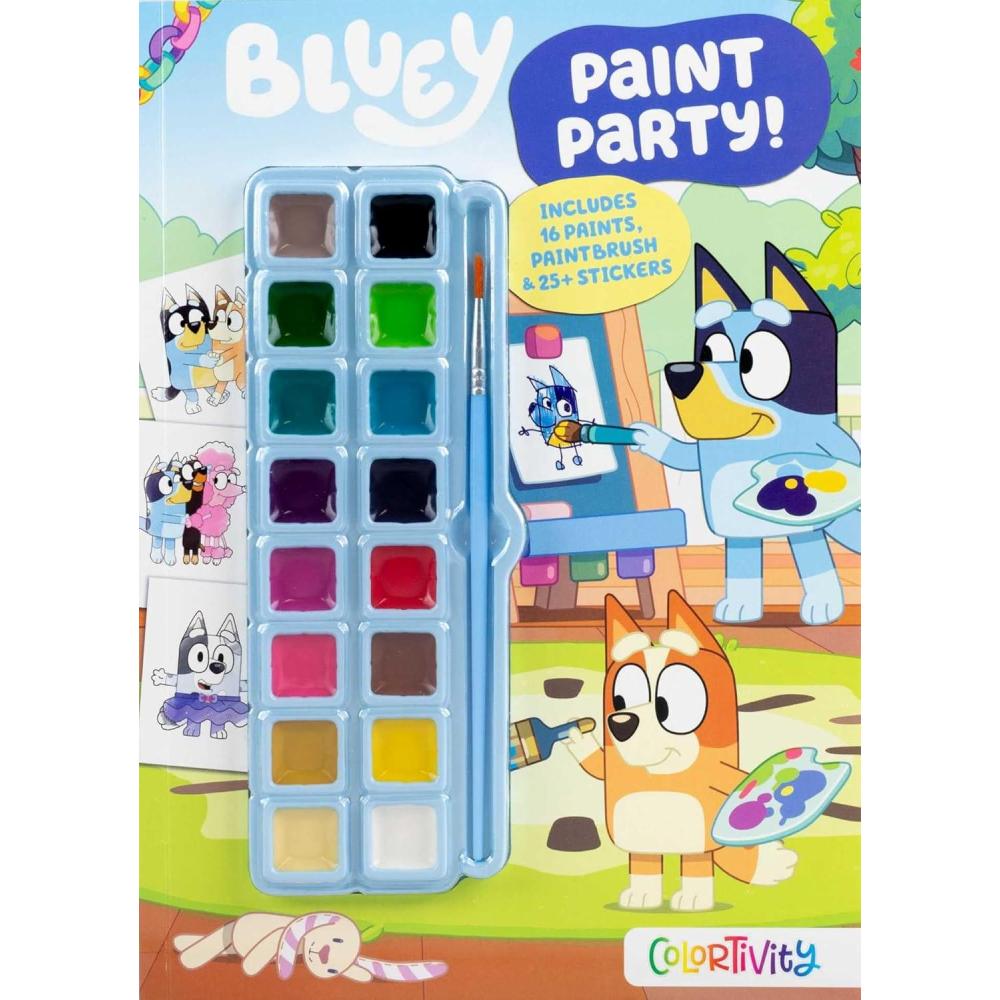 imageBluey Colortivity Paint Party Color ampamp Activity with Paint