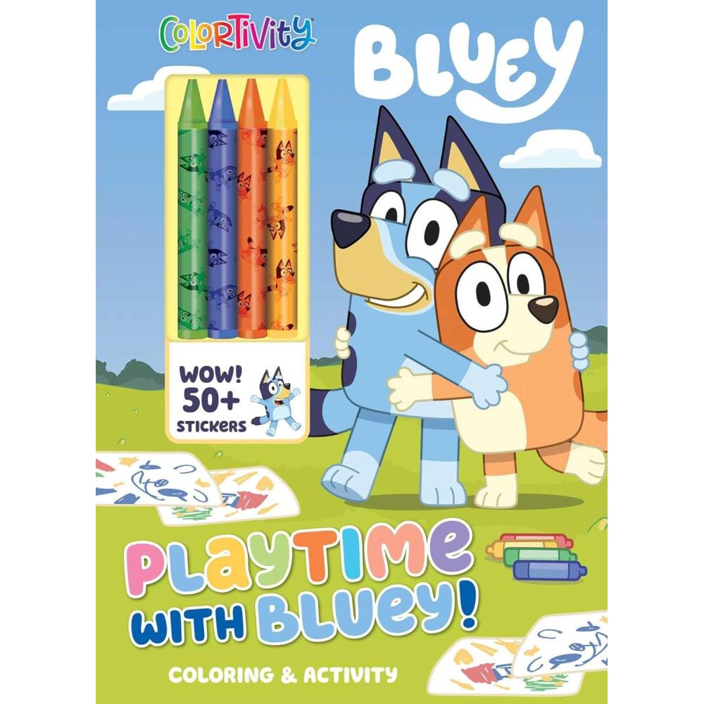 imageBluey Colortivity Playtime with Bluey Color ampamp Activity with Crayons