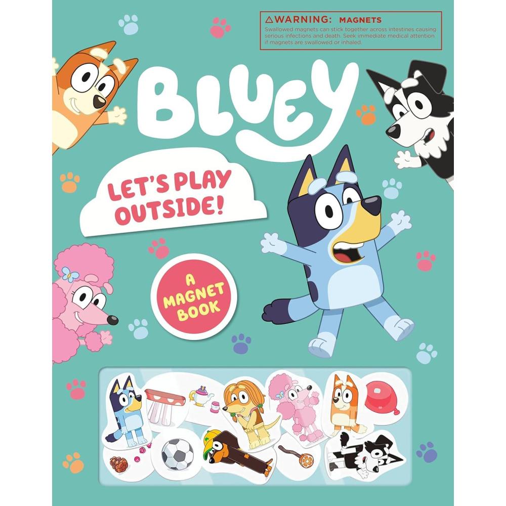 imageBluey Lets Play Outside A Magnet Book