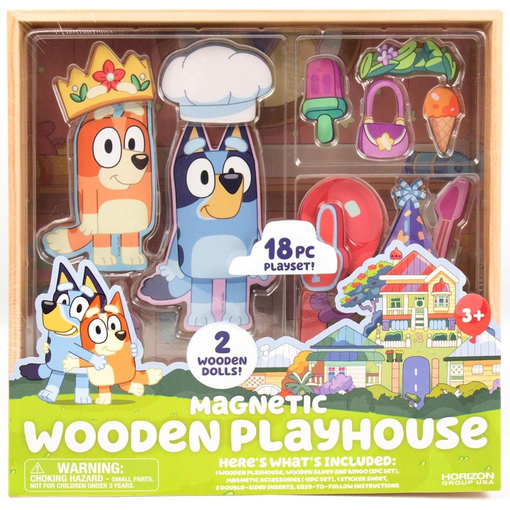 imageBluey Magnetic Playset Magnet Activity Toys Great Birthday Parties atHome Activities or ScreenFree Fun Perfect Travel or Road Trip Hours of Fun for Kids Ages 3456MulticolorMedium214618Bluey House Project