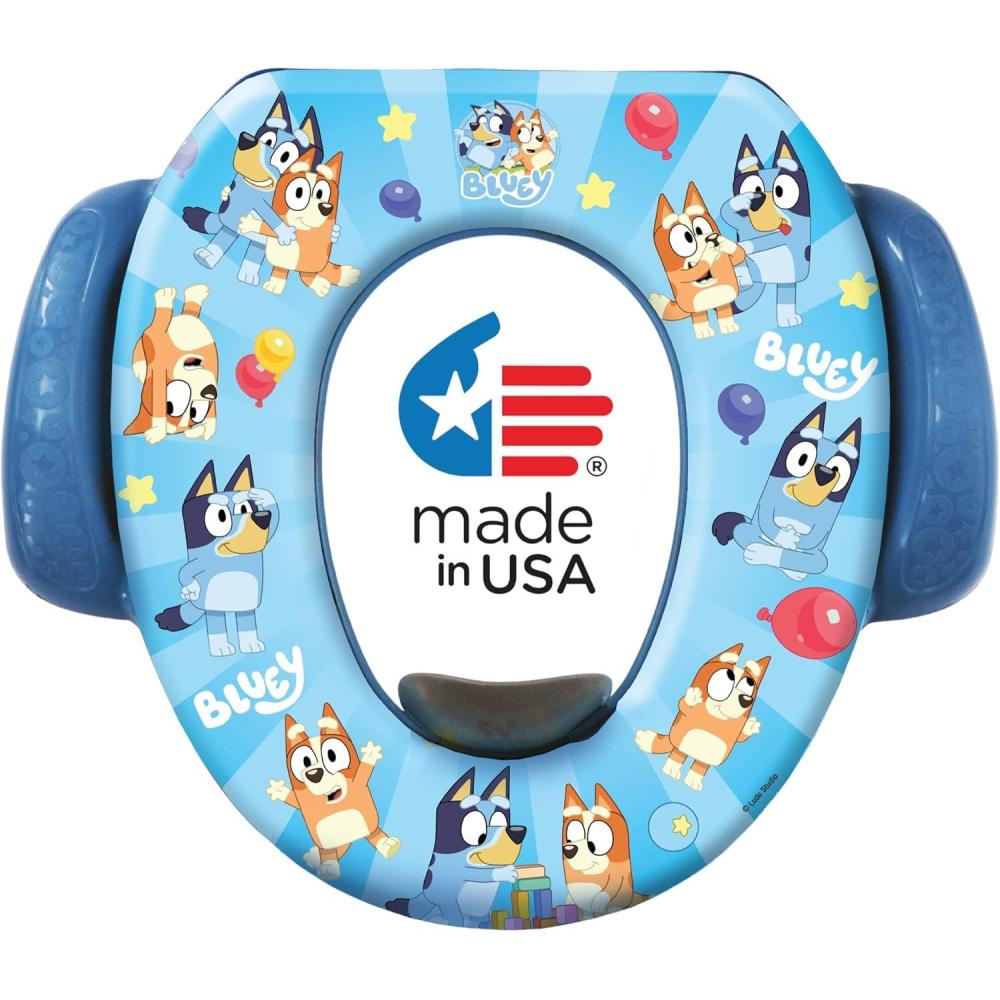 imageBluey Soft Potty Seat Potty Training Toilet Seat Soft Cushion Baby Potty Training Safe Easy to Clean135 inches