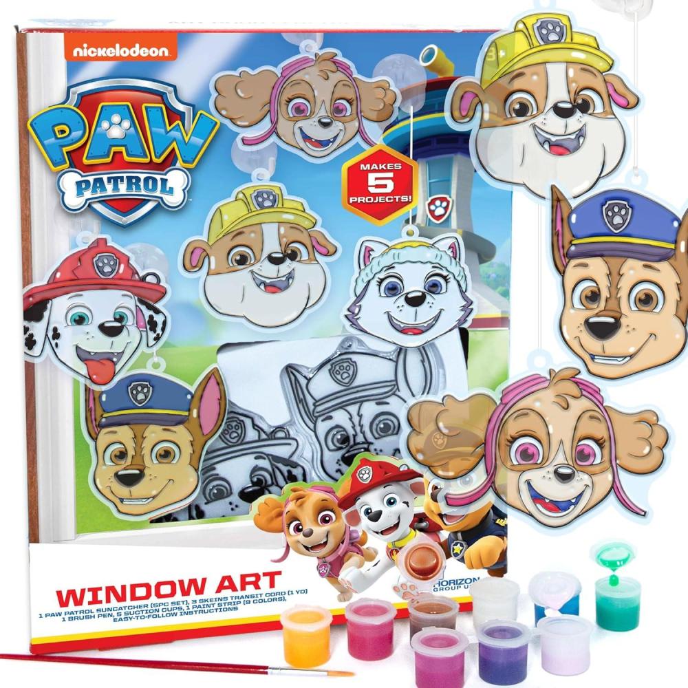 imageBluey Window Art Suncatchers Kit for Kids to Paint Great atHome Craft Activity or Birthday Party Idea Toys for Ages 3 4 5 6Paw Patrol