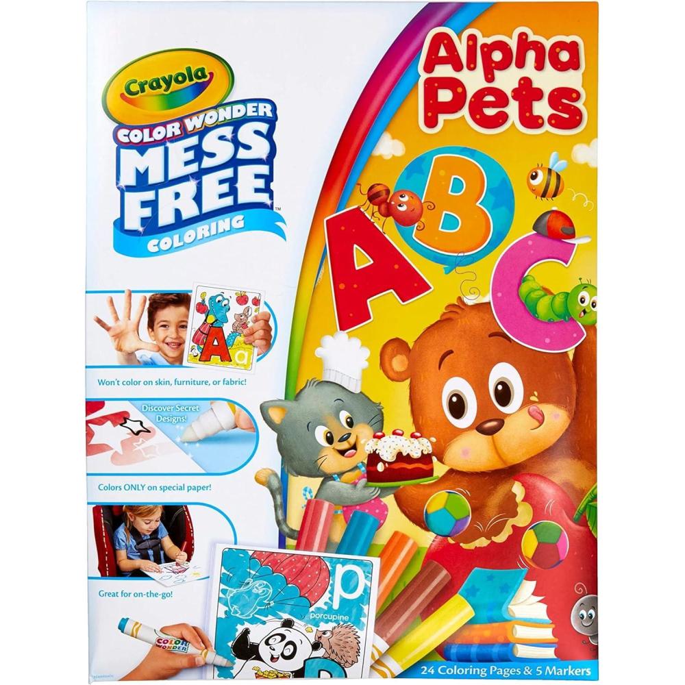 imageCrayola Bluey Color Wonder Coloring Set 18 Bluey Coloring Pages Toddler Stocking Stuffer Holiday ampamp Christmas Gifts for Kids Mess Free Coloring for Toddlers Toys ampamp GamesAlpha Pets