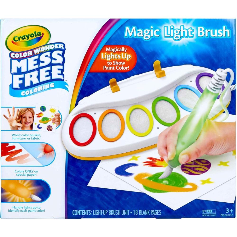 imageCrayola Magic Light Up Bluey Stamper Art Set Toddler Mess Free Coloring ampamp Stamping Kit Holiday for Kids Bluey Toys Ages 3 4 5Magic Light Brush