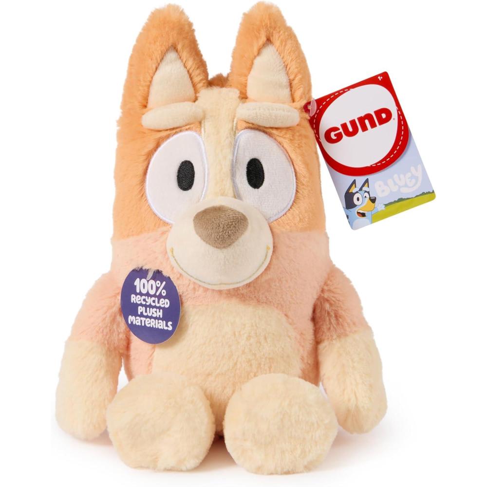 imageGUND Bluey Sustainably Soft Plush Made with Recycled Materials Stuffed Animals for Kids ampamp Toddlers Blue 13Bingo