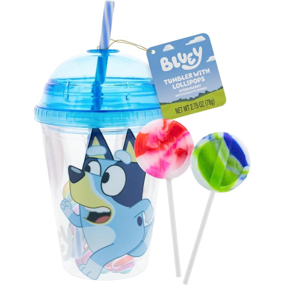 imageGalerie BlueyThemed Mini Dome Tumbler with Candy Snack and Drink Container Birthay Party Favors