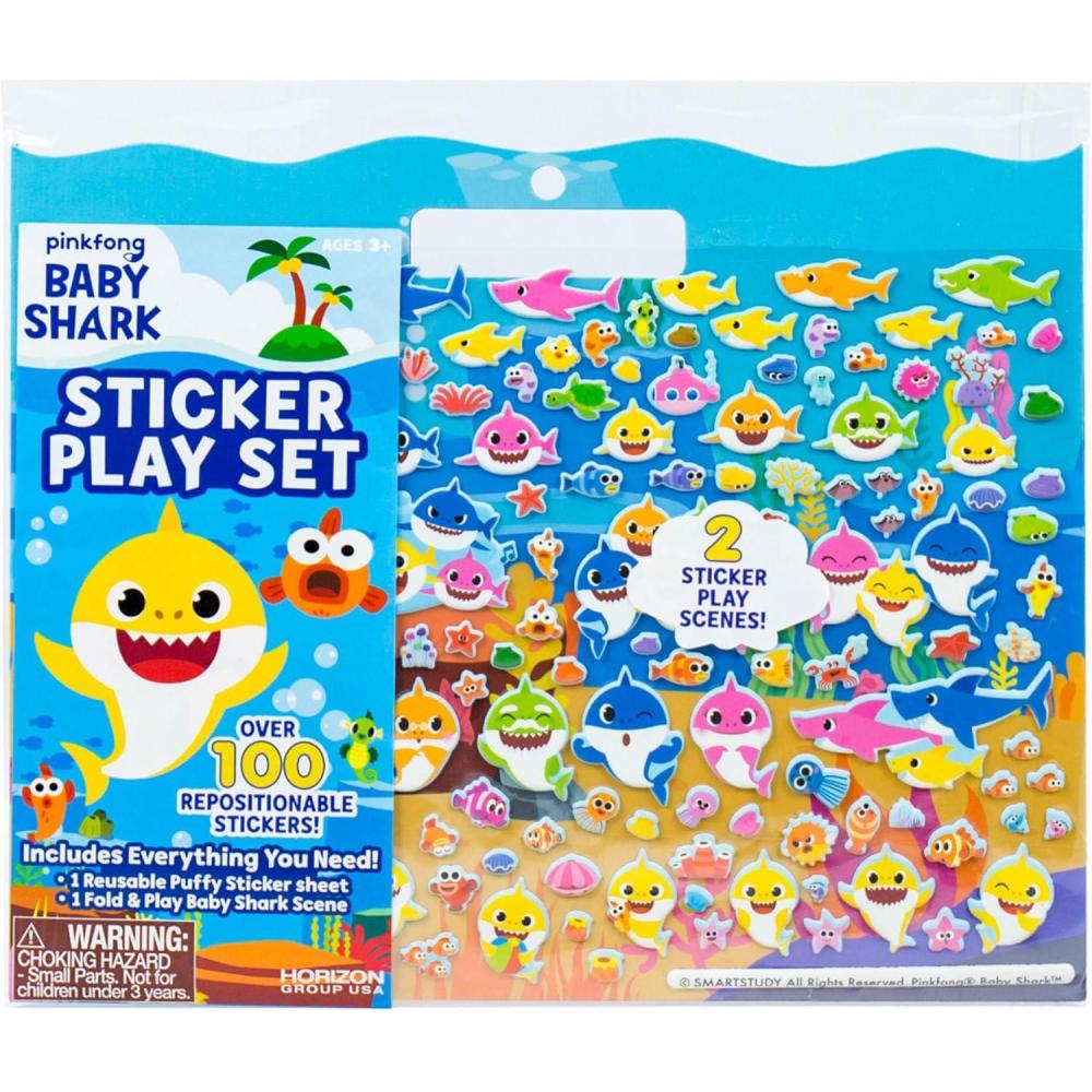 imageHorizon Group USA Bluey Sticker Playset 2 Sticker Play Scenes 35 Reusable Puffy Bluey Repositionable Stickers for Kids Perfect for Travel ScreenFree FunSticker Play Set