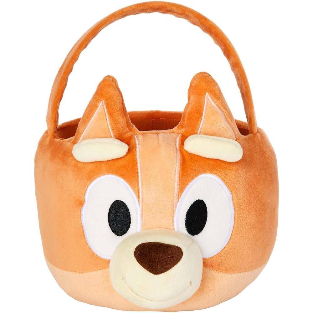 imageSpirit Halloween Bluey Bingo Treat Basket Officially Licensed Plush Trick r Treat Bucket Unisex Adult One Size Fits Most Standard Multicolor
