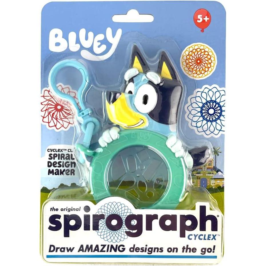 imageSpirograph Cyclex Clip Bluey The Easy Way to Make Countless Amazing Designs Rotating Stencil Wheel Travel Ages 5Bluey
