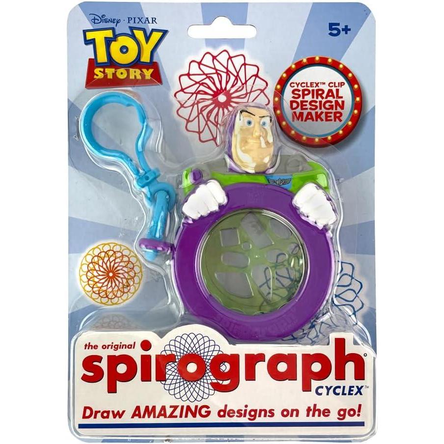 imageSpirograph Cyclex Clip Bluey The Easy Way to Make Countless Amazing Designs Rotating Stencil Wheel Travel Ages 5Buzz Lightyear