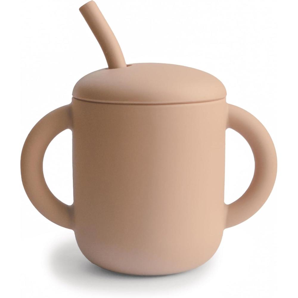 imagemushie x Bluey 100 Silicone Training Cup ampamp Straw for Toddlers 6 Months Bluey SageNatural