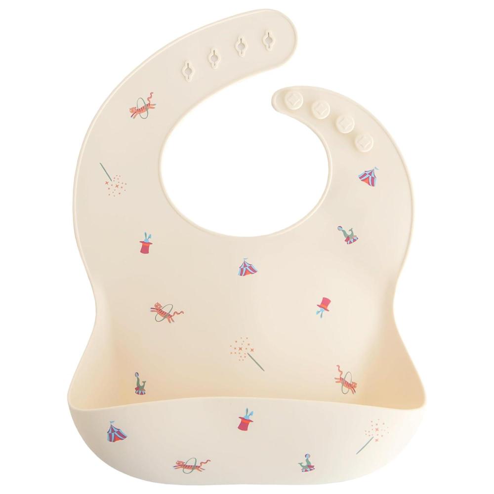 imagemushie x Bluey Silicone Baby Bib Adjustable Fit Waterproof Bibs Bluey IvoryCircus