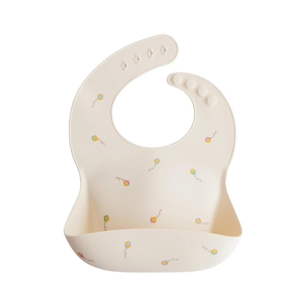 imagemushie x Bluey Silicone Baby Bib Adjustable Fit Waterproof Bibs Bluey IvoryKites